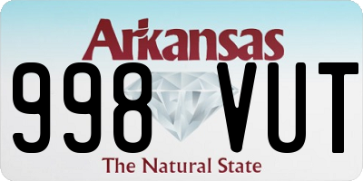 AR license plate 998VUT