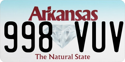 AR license plate 998VUV