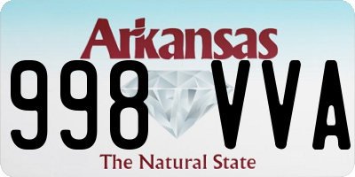 AR license plate 998VVA