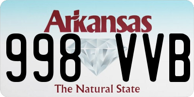AR license plate 998VVB