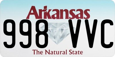 AR license plate 998VVC