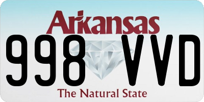 AR license plate 998VVD