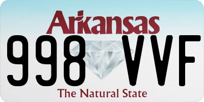 AR license plate 998VVF