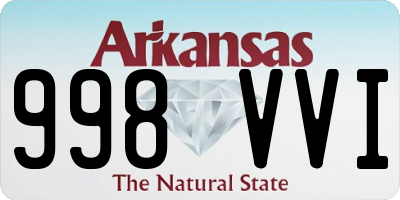 AR license plate 998VVI