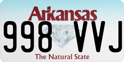 AR license plate 998VVJ
