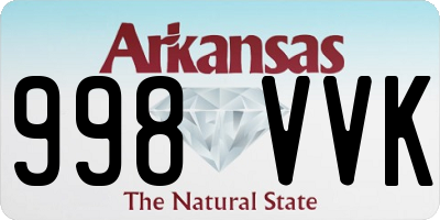 AR license plate 998VVK