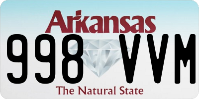 AR license plate 998VVM