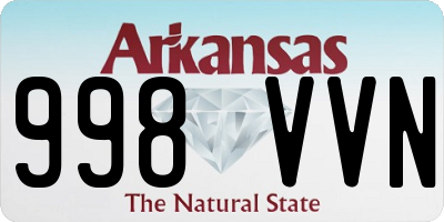 AR license plate 998VVN