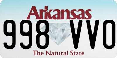 AR license plate 998VVO