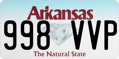AR license plate 998VVP