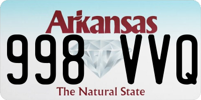 AR license plate 998VVQ