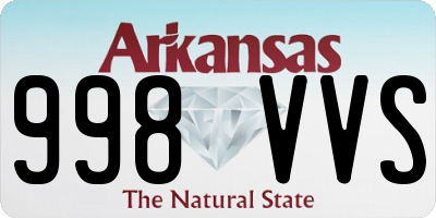 AR license plate 998VVS