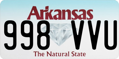 AR license plate 998VVU