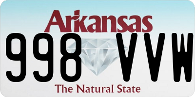 AR license plate 998VVW