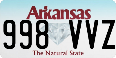 AR license plate 998VVZ