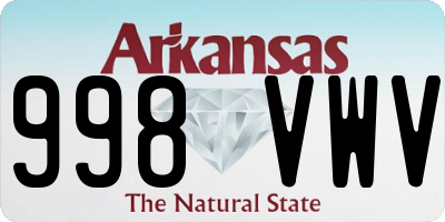 AR license plate 998VWV