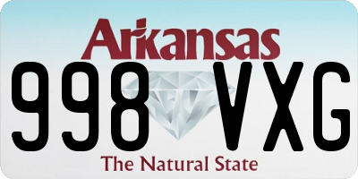 AR license plate 998VXG