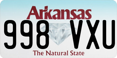 AR license plate 998VXU