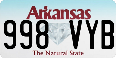 AR license plate 998VYB