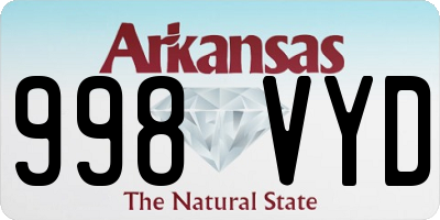 AR license plate 998VYD