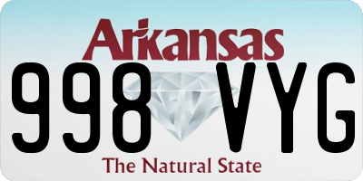AR license plate 998VYG