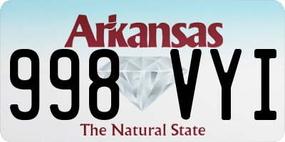 AR license plate 998VYI