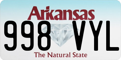 AR license plate 998VYL