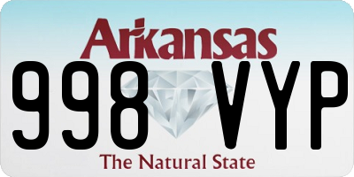 AR license plate 998VYP