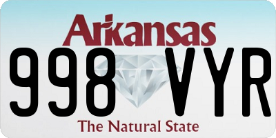 AR license plate 998VYR