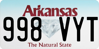 AR license plate 998VYT