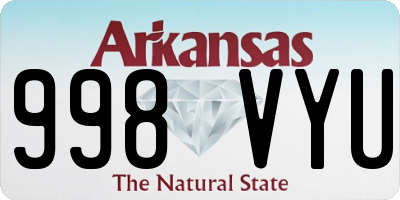 AR license plate 998VYU