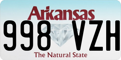 AR license plate 998VZH