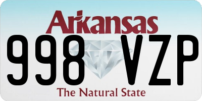 AR license plate 998VZP