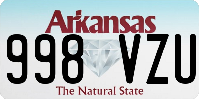 AR license plate 998VZU