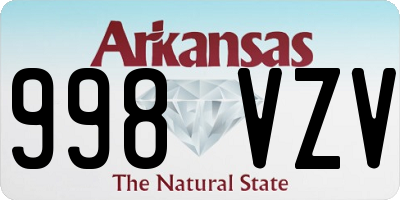 AR license plate 998VZV