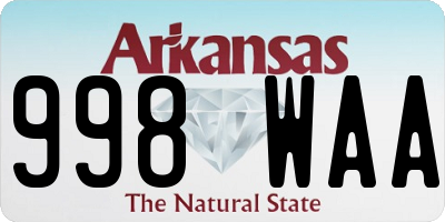 AR license plate 998WAA