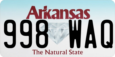 AR license plate 998WAQ