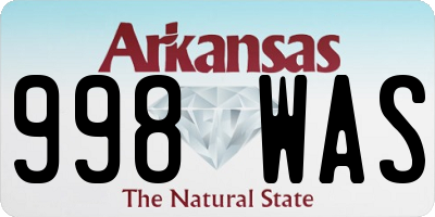 AR license plate 998WAS