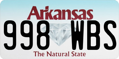 AR license plate 998WBS