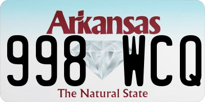 AR license plate 998WCQ