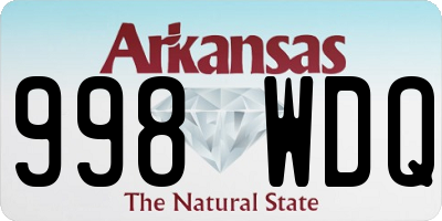 AR license plate 998WDQ