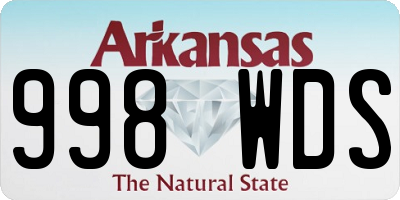 AR license plate 998WDS