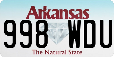 AR license plate 998WDU