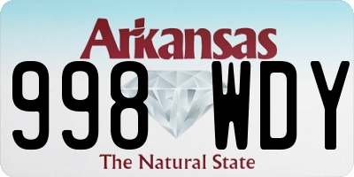 AR license plate 998WDY