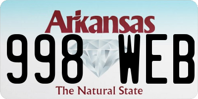 AR license plate 998WEB