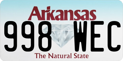 AR license plate 998WEC