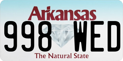 AR license plate 998WED