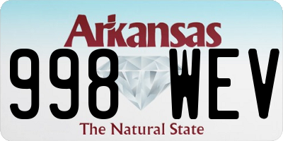 AR license plate 998WEV