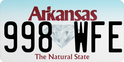 AR license plate 998WFE