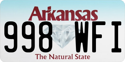 AR license plate 998WFI